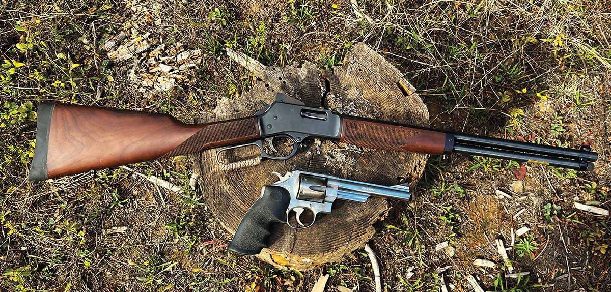Patrick’s friend Dennis Thompson, owner of the two 41 Magnum test firearms, wanted to find a single load to hunt white-tailed deer and black bears with that shot equally well in both his Smith & Wesson Model 657 revolver and Henry Big Boy Classic Steel lever rifle.